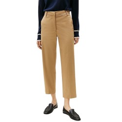 Γυναικείο Παντελόνι Κάμελ Slim Straight Co Chino WW0WW40504-RBC Tommy Hilfiger
