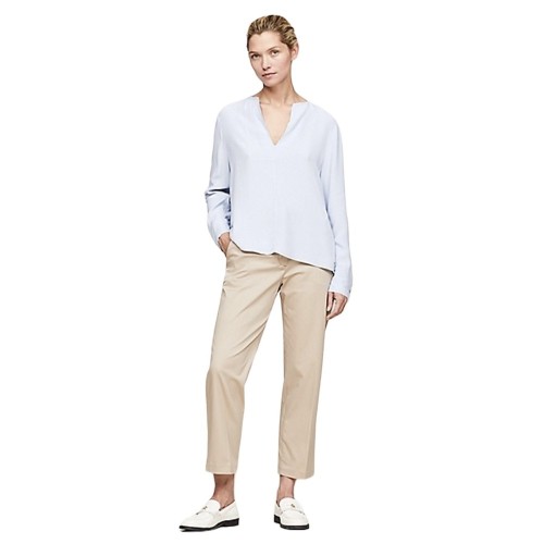 Tommy Hilfiger WW0WW40529-C10 Γυναικεία Μπλούζα Σιέλ