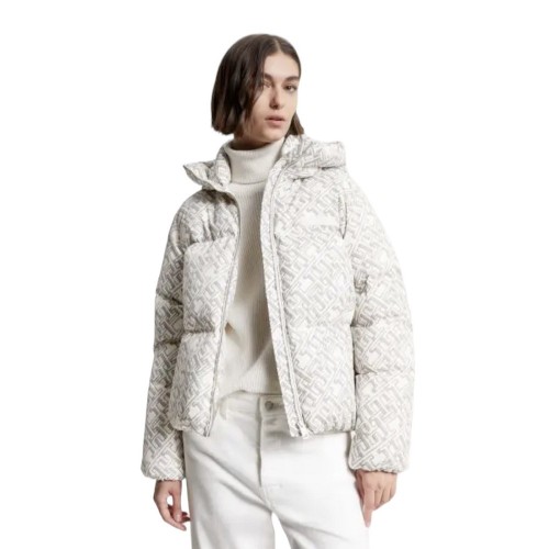 Γυναικείο Μπουφάν Εκρού WW0WW40841-0Κ4 Tommy Hilfiger
