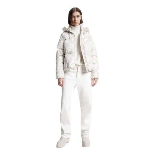 Γυναικείο Μπουφάν Εκρού WW0WW40841-0Κ4 Tommy Hilfiger