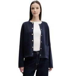 Γυναικεία Ζακέτα Διπλής Όψης Μπλε WW0WW40846-0X4 Tommy Hilfiger