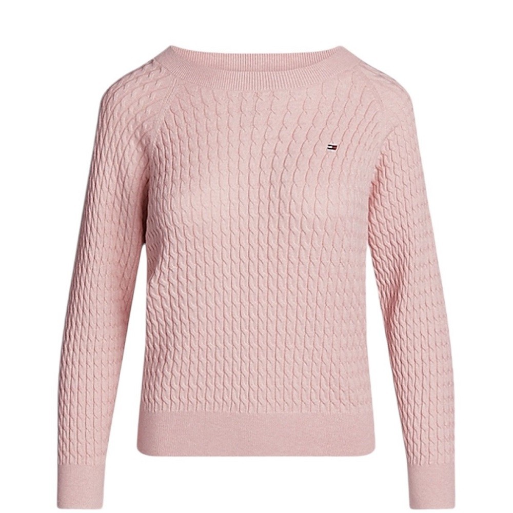 TOMMY HILFIGER</br>Γυναικείο Πουλόβερ Ροζ WW0WW41142-0JW Tommy Hilfiger TOMMY HILFIGER</br>Γυναικείο Πουλόβερ Ροζ WW0WW41142-0JW Tommy Hilfiger