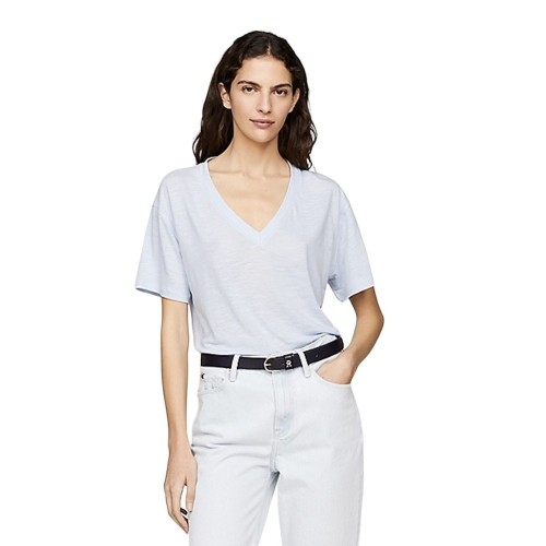 Tommy Hilfiger WW0WW41198-C10 Γυναικεία T-shirt Σιέλ