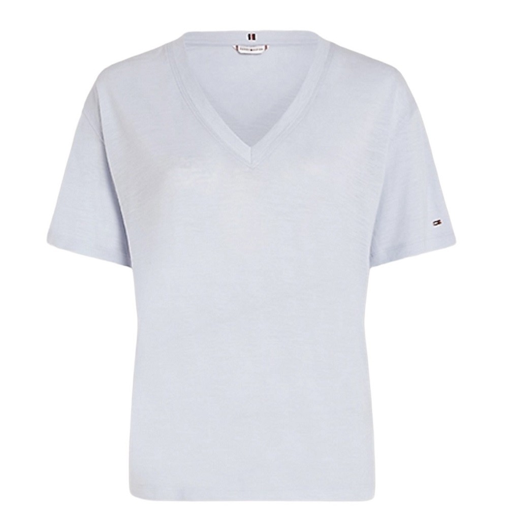 TOMMY HILFIGER</br>Γυναικεία T-shirt Σιέλ WW0WW41198-C10 Tommy Hilfiger TOMMY HILFIGER</br>Γυναικεία T-shirt Σιέλ WW0WW41198-C10 Tommy Hilfiger
