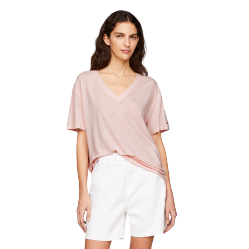 Tommy Hilfiger WW0WW41198-TJQ Γυναικείο T-shirt Ροζ