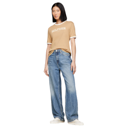 Γυναικείο T-shirt Μπεζ WW0WW41208-RBL Tommy Hilfiger