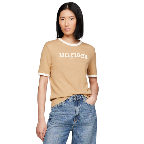 Γυναικείο T-shirt Μπεζ WW0WW41208-RBL Tommy Hilfiger