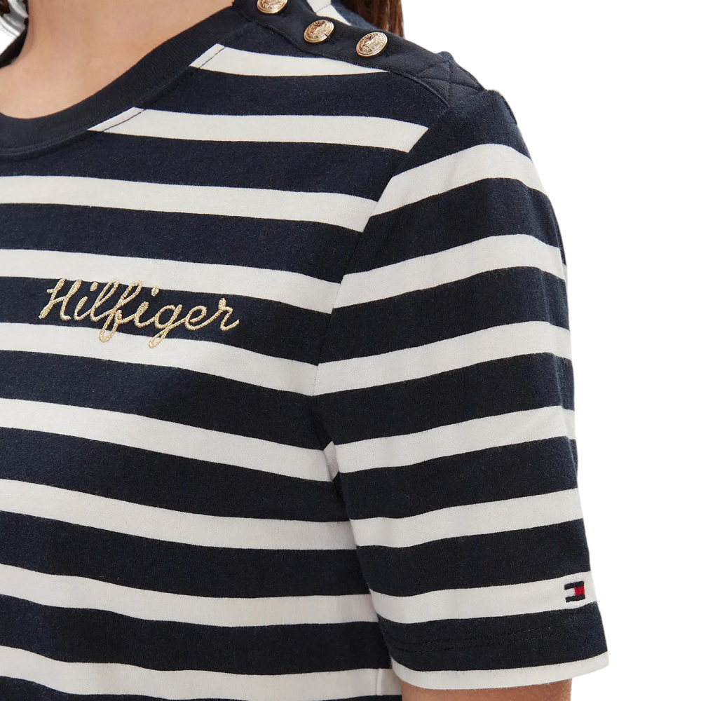 TOMMY HILFIGER</br>Γυναικείο T-shirt Μπλε WW0WW41211-0A7 Tommy Hilfiger