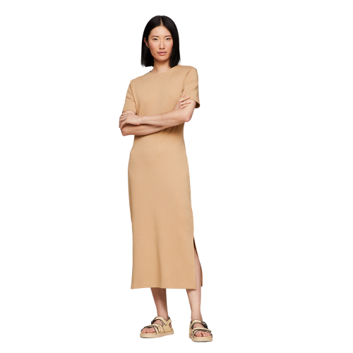 Tommy Hilfiger WW0WW41274-RBL Γυναικείο Φόρεμα Μπεζ