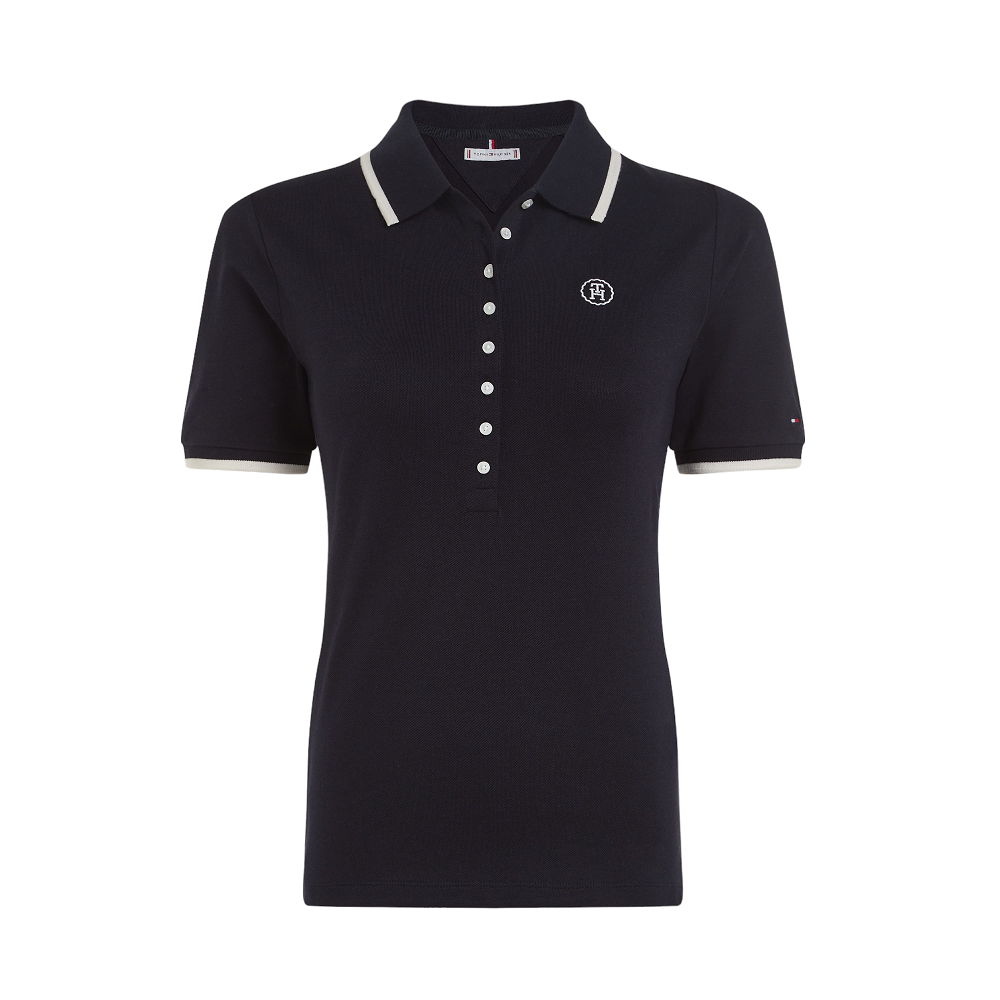TOMMY HILFIGER</br>Γυναικείο T-shirt Polo Μπλε WW0WW41288-DW5 Tommy Hilfiger