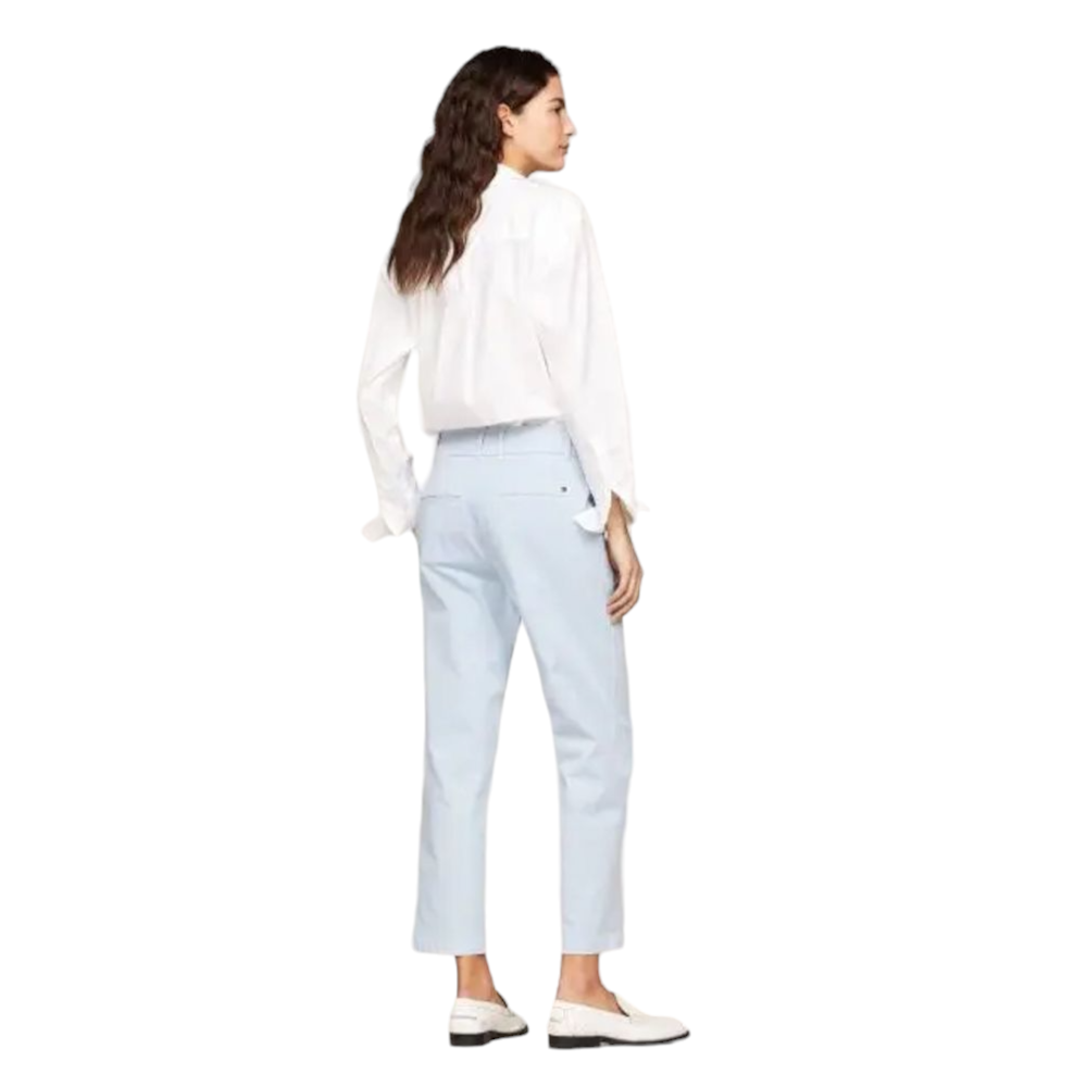 TOMMY HILFIGER</br>Γυναικείο Παντελόνι Γαλάζιο Ριγέ WW0WW41358-03Q Tommy Hilfiger