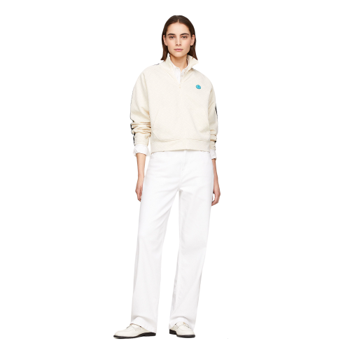 Γυναικεία Ζακέτα Εκρού WW0WW41500-AEF Tommy Hilfiger Γυναικεία Ζακέτα Εκρού WW0WW41500-AEF Tommy Hilfiger