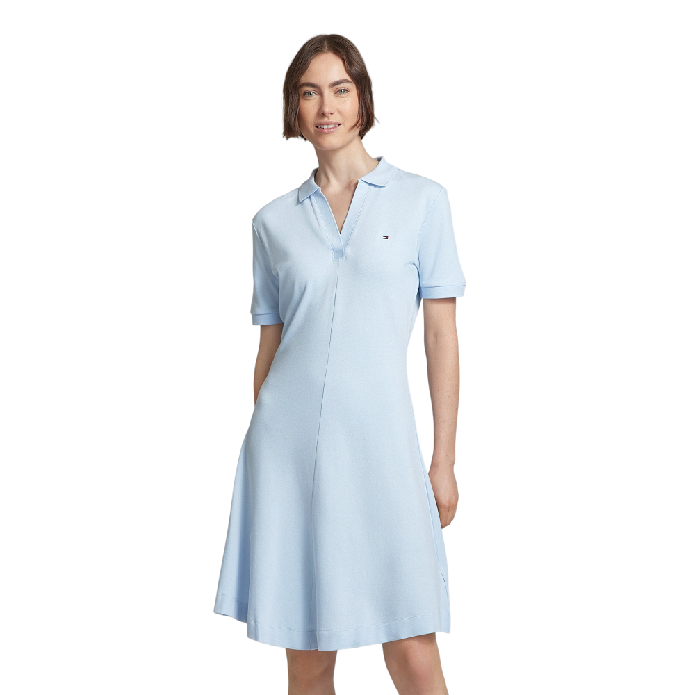 TOMMY HILFIGER</br>Γυναικείο Φόρεμα Polo Σιέλ WW0WW41567-C10 Tommy Hilfiger