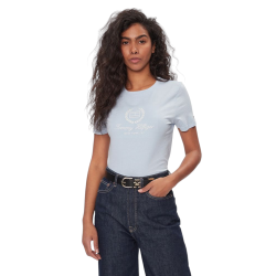 Γυναικείο T-shirt Γαλάζιο WW0WW41761-C10 Tommy Hilfiger