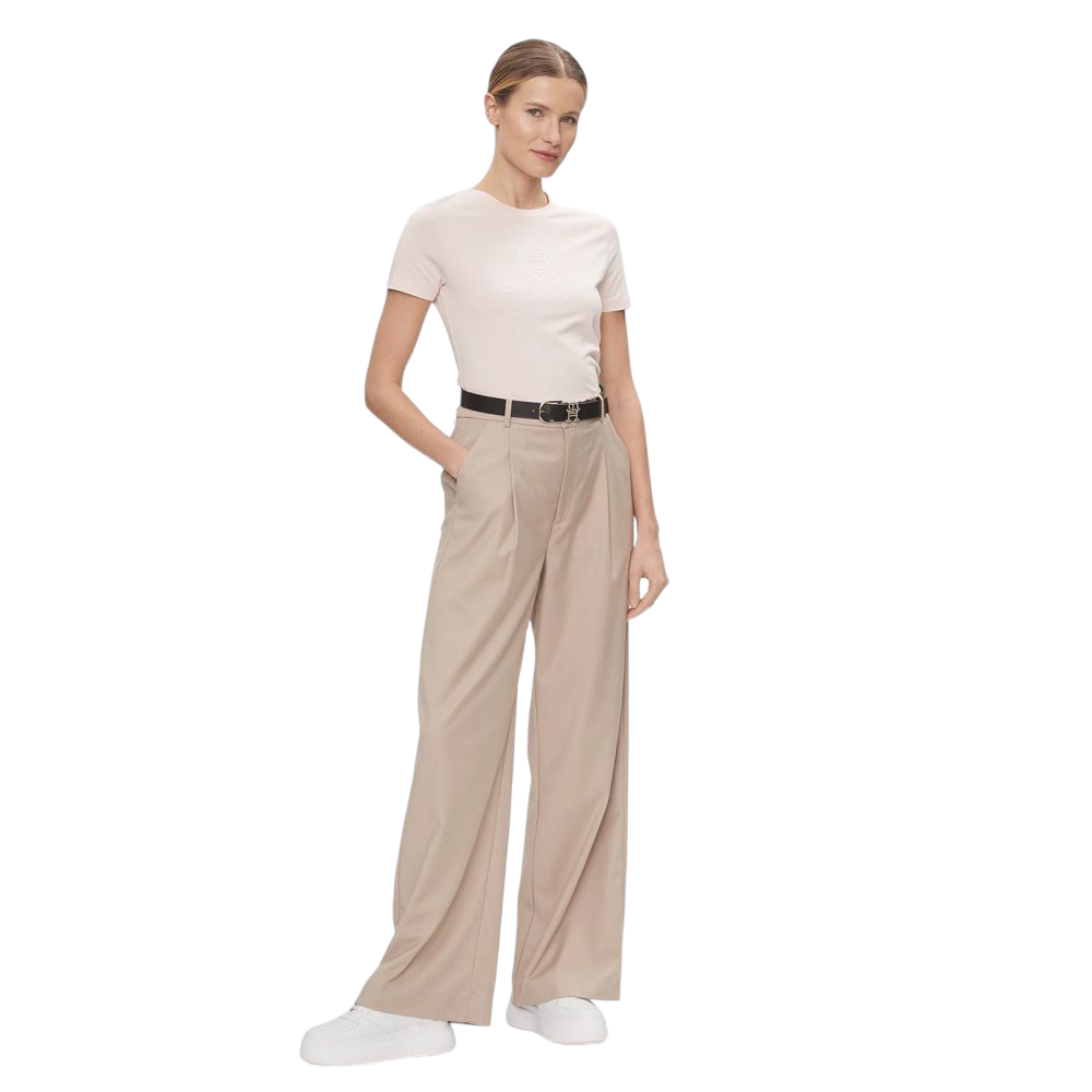 TOMMY HILFIGER</br>Γυναικείο T-shirt Ροζ WW0WW41761-TJQ Tommy Hilfiger TOMMY HILFIGER</br>Γυναικείο T-shirt Ροζ WW0WW41761-TJQ Tommy Hilfiger