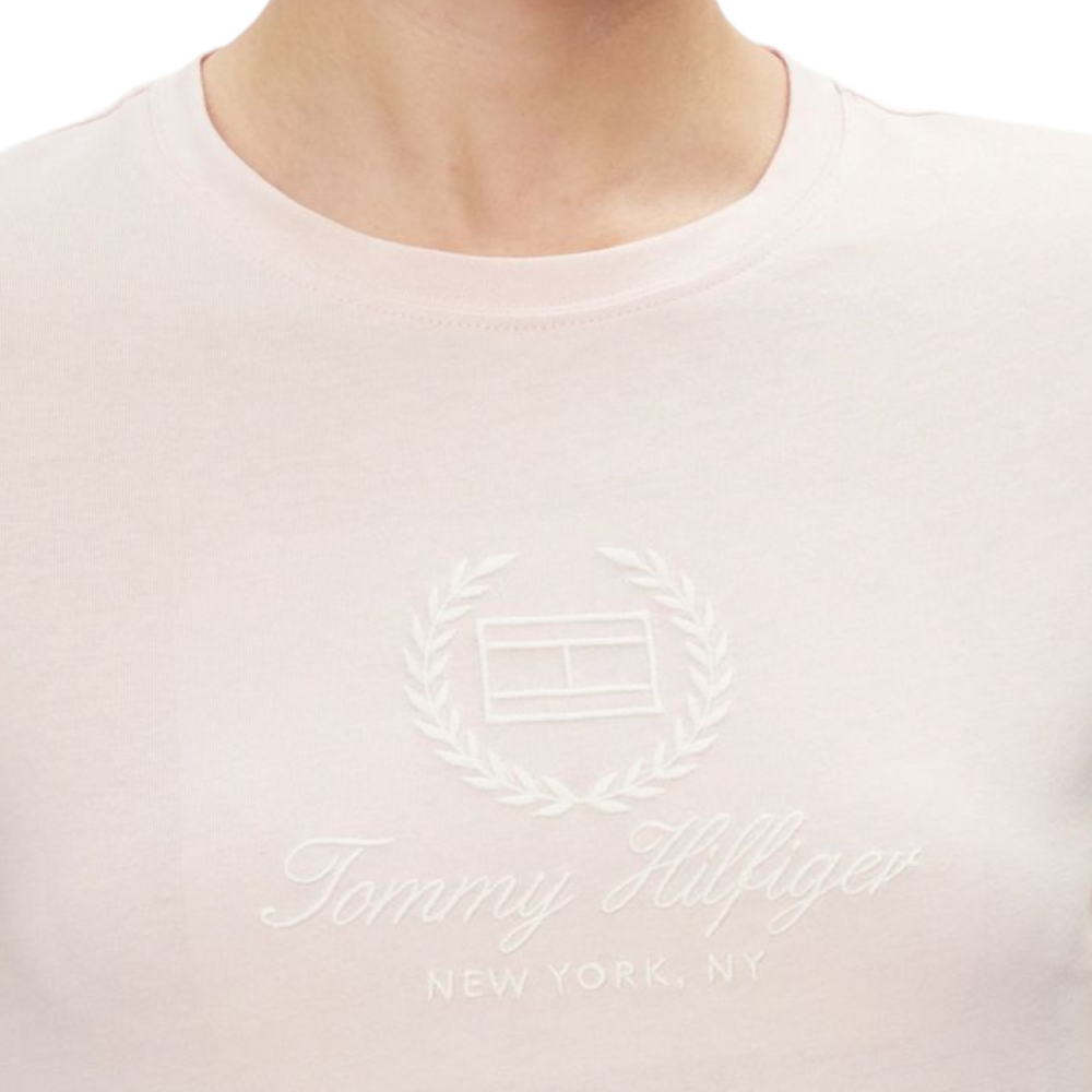 TOMMY HILFIGER</br>Γυναικείο T-shirt Ροζ WW0WW41761-TJQ Tommy Hilfiger TOMMY HILFIGER</br>Γυναικείο T-shirt Ροζ WW0WW41761-TJQ Tommy Hilfiger