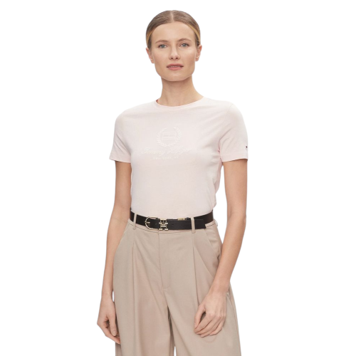 Γυναικείο T-shirt Ροζ WW0WW41761-TJQ Tommy Hilfiger