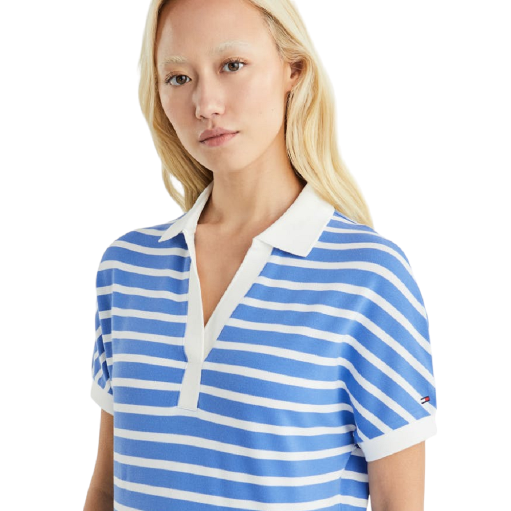 TOMMY HILFIGER</br>Γυναικείο T-shirt Polo Γαλάζιο WW0WW41889-04L Tommy Hilfiger