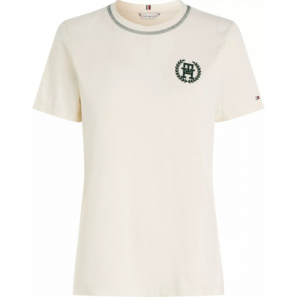 TOMMY HILFIGER</br>Γυναικείο T-shirt Εκρού WW0WW41903-AEF Tommy Hilfiger TOMMY HILFIGER</br>Γυναικείο T-shirt Εκρού WW0WW41903-AEF Tommy Hilfiger