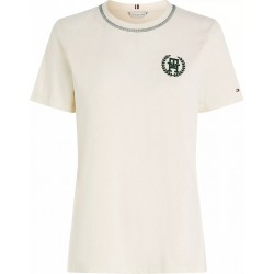Γυναικείο T-shirt Εκρού WW0WW41903-AEF Tommy Hilfiger