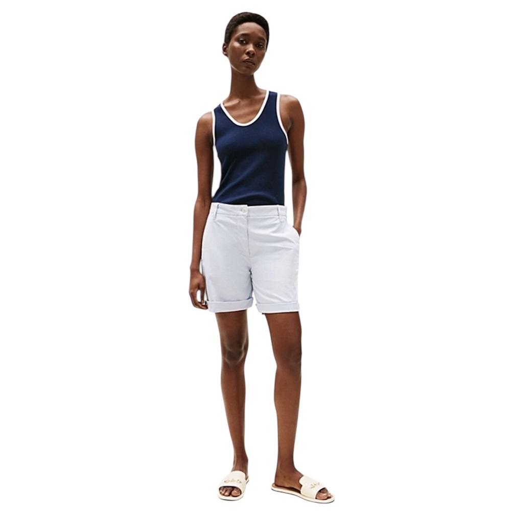 TOMMY HILFIGER</br>Γυναικεία Βερμούδα Σιέλ Co Blend Gmd Chino Short WW0WW42457-C10 Tommy Hilfiger TOMMY HILFIGER</br>Γυναικεία Βερμούδα Σιέλ Co Blend Gmd Chino Short WW0WW42457-C10 Tommy Hilfiger