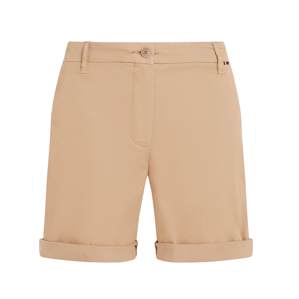 TOMMY HILFIGER</br>Γυναικεία Βερμούδα Μπεζ WW0WW42457-AEG Tommy Hilfiger TOMMY HILFIGER</br>Γυναικεία Βερμούδα Μπεζ WW0WW42457-AEG Tommy Hilfiger
