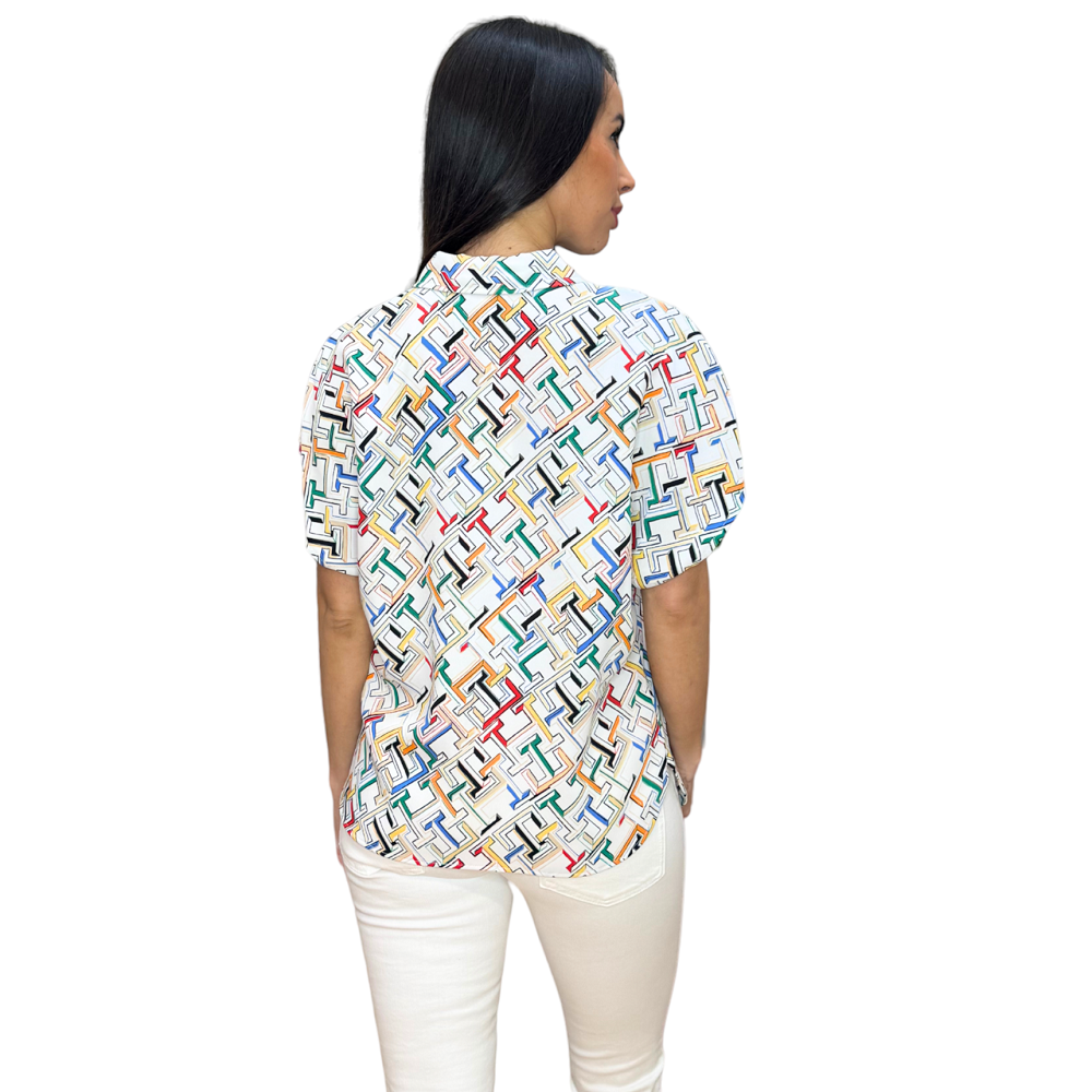 TOMMY HILFIGER</br>Γυναικεία Μπλούζα Λευκό Multi WW0WW42539-0K5 Tommy Hilfiger