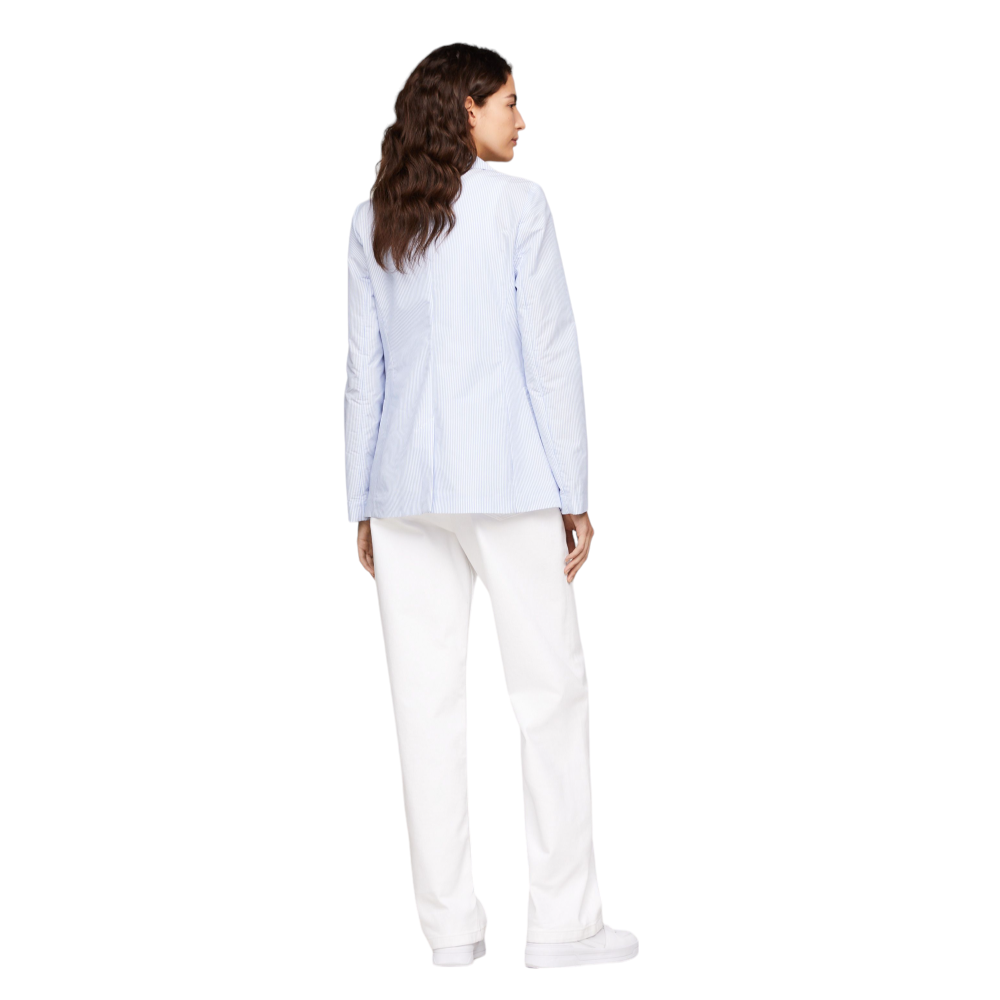 TOMMY HILFIGER</br>Γυναικείο Σακάκι Γαλάζιο Ριγέ WW0WW42542-03Q Tommy Hilfiger TOMMY HILFIGER</br>Γυναικείο Σακάκι Γαλάζιο Ριγέ WW0WW42542-03Q Tommy Hilfiger