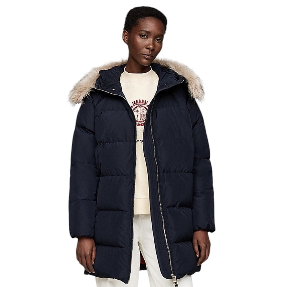 TOMMY HILFIGER</br>Γυναικείο Μπουφάν Μπλε Αδιάβροχο WW0WW42743-DW5 Tommy Hilfiger TOMMY HILFIGER</br>Γυναικείο Μπουφάν Μπλε Αδιάβροχο WW0WW42743-DW5 Tommy Hilfiger