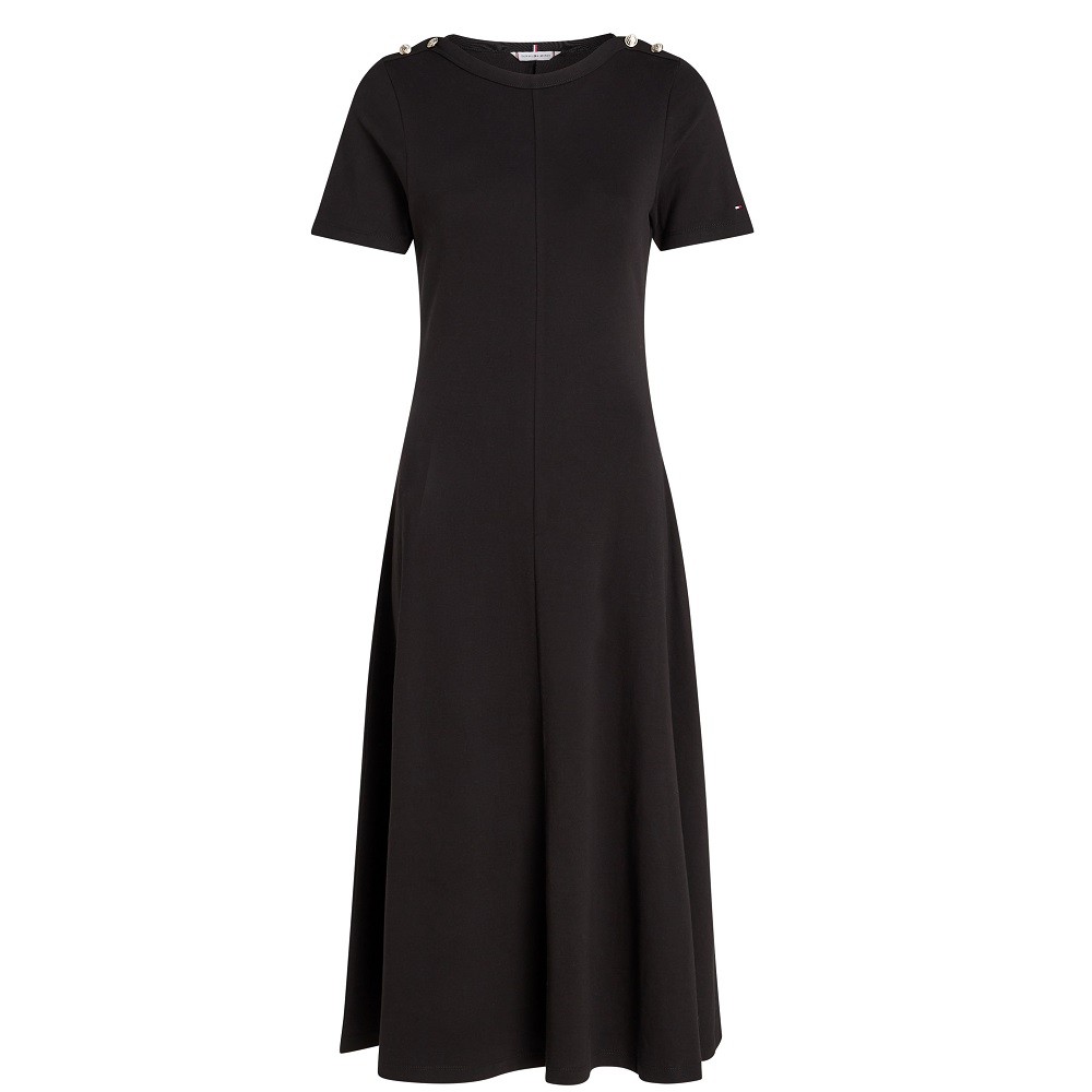 TOMMY HILFIGER</br>Γυναικείο Φόρεμα Μαύρο WW0WW42917-BDS Tommy Hilfiger TOMMY HILFIGER</br>Γυναικείο Φόρεμα Μαύρο WW0WW42917-BDS Tommy Hilfiger
