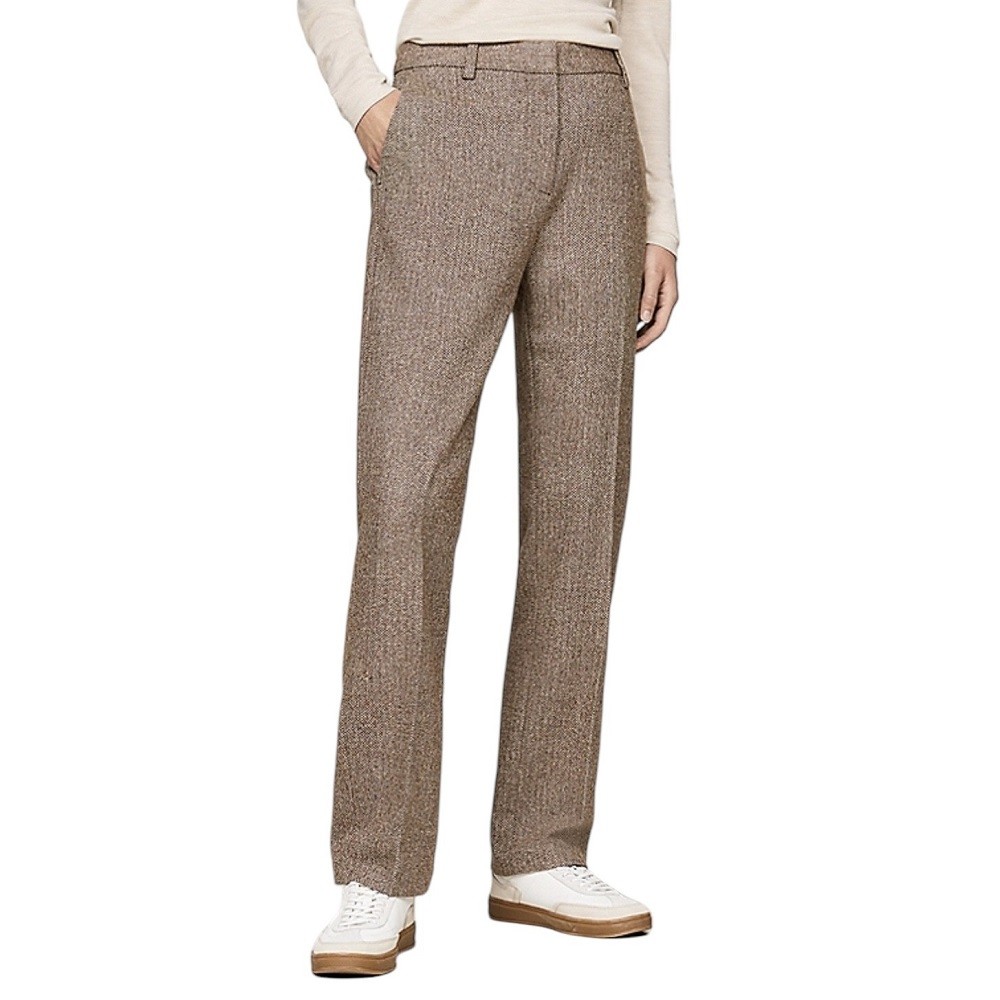 TOMMY HILFIGER</br>Γυναικείο Παντελόνι Καφέ WW0WW42959-0HI Tommy Hilfiger TOMMY HILFIGER</br>Γυναικείο Παντελόνι Καφέ WW0WW42959-0HI Tommy Hilfiger