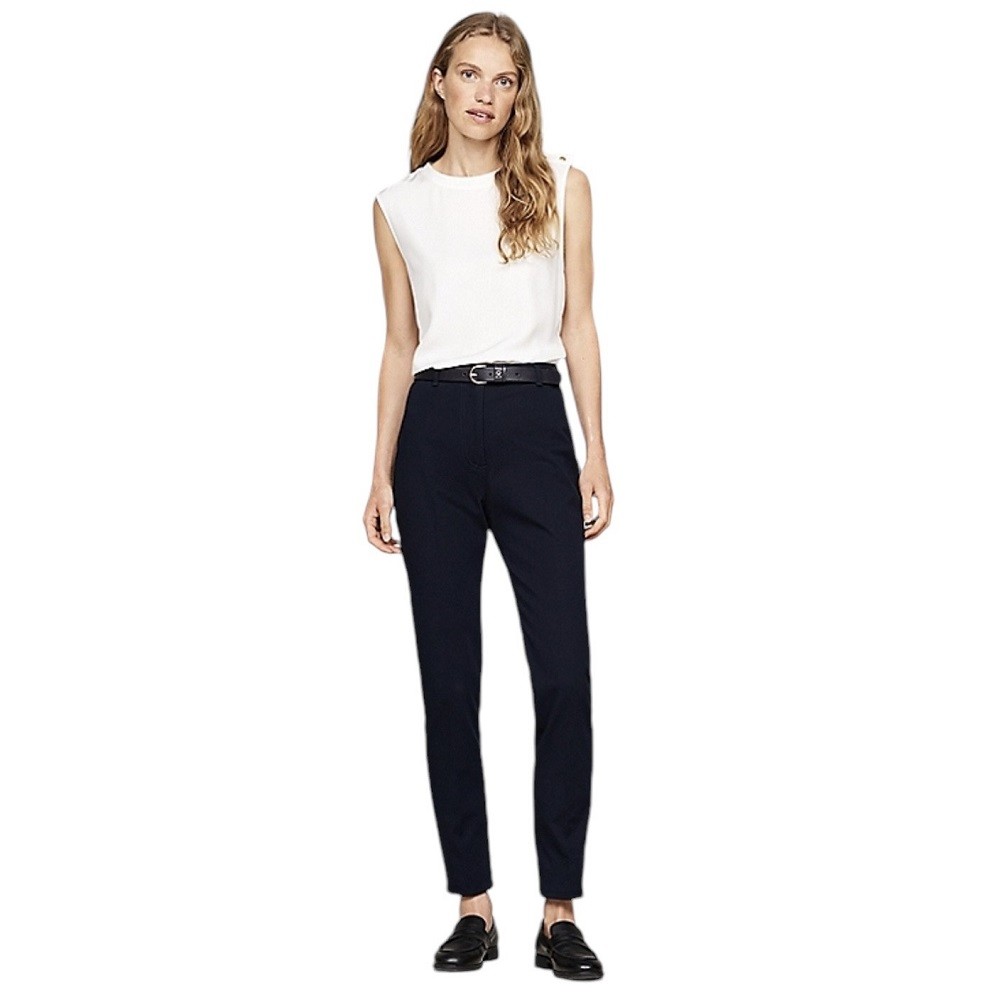 TOMMY HILFIGER</br>Γυναικείο Παντελόνι Μπλε WW0WW42972-DW5 Tommy Hilfiger TOMMY HILFIGER</br>Γυναικείο Παντελόνι Μπλε WW0WW42972-DW5 Tommy Hilfiger