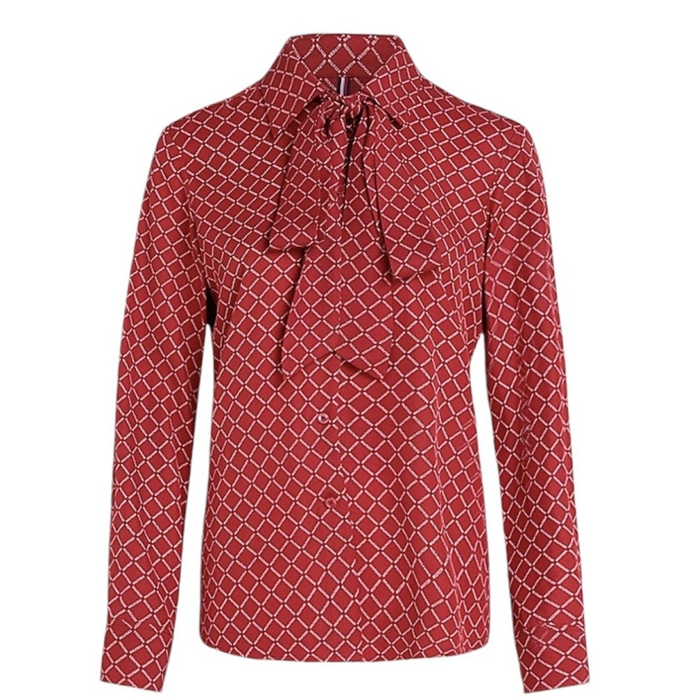 TOMMY HILFIGER</br>Γυναικείο Πουκάμισο Κόκκινο WW0WW43060-0KP Tommy Hilfiger TOMMY HILFIGER</br>Γυναικείο Πουκάμισο Κόκκινο WW0WW43060-0KP Tommy Hilfiger