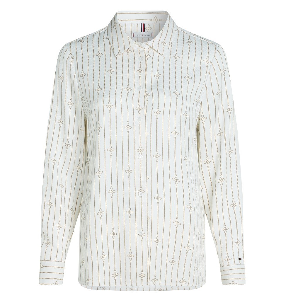 TOMMY HILFIGER</br>Γυναικείο Πουκάμισο Εκρού WW0WW43064-05A Tommy Hilfiger TOMMY HILFIGER</br>Γυναικείο Πουκάμισο Εκρού WW0WW43064-05A Tommy Hilfiger