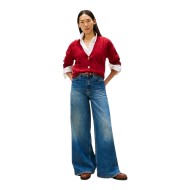 Tommy Hilfiger WW0WW43089-XIT Γυναικεία Ζακέτα Μπορντό Soft Wool Cable Cardigan Tommy Hilfiger WW0WW43089-XIT Γυναικεία Ζακέτα Μπορντό Soft Wool Cable Cardigan