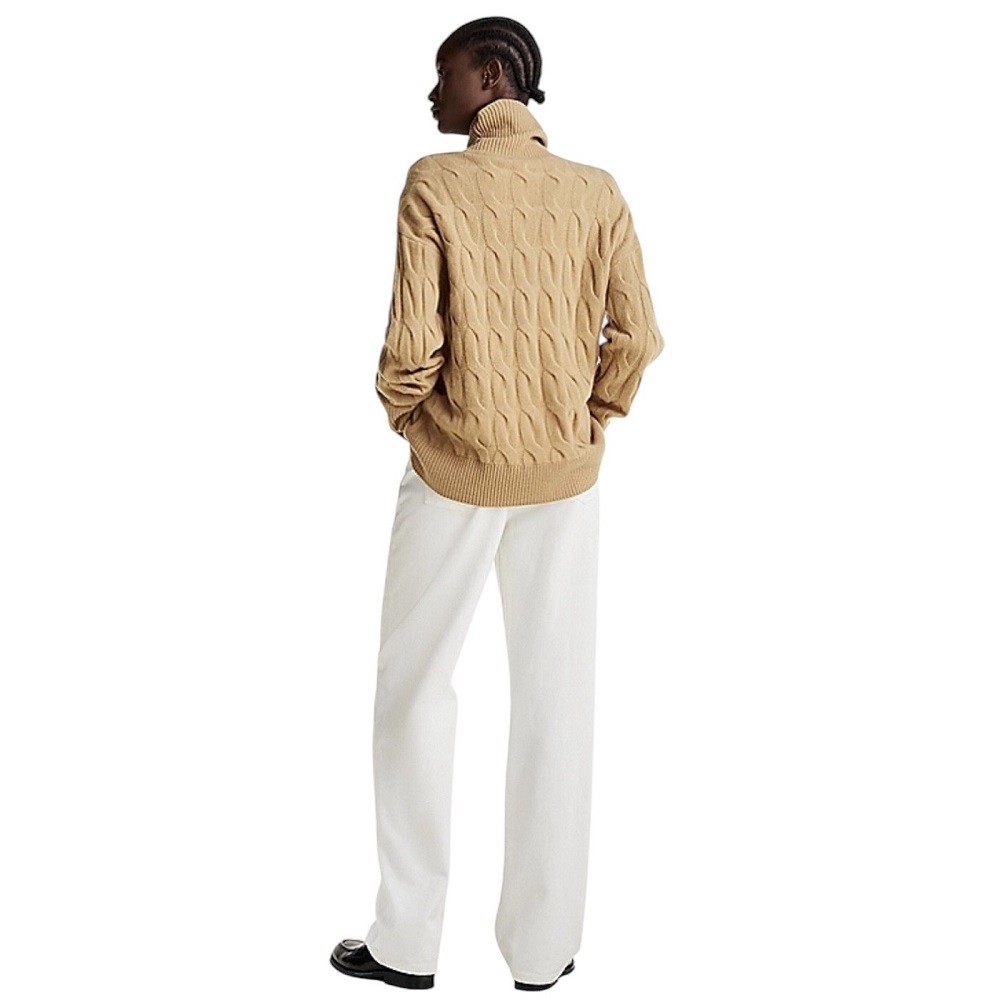 TOMMY HILFIGER</br>Γυναικείο Πουλόβερ Μπεζ WW0WW43102-RBL Tommy Hilfiger TOMMY HILFIGER</br>Γυναικείο Πουλόβερ Μπεζ WW0WW43102-RBL Tommy Hilfiger