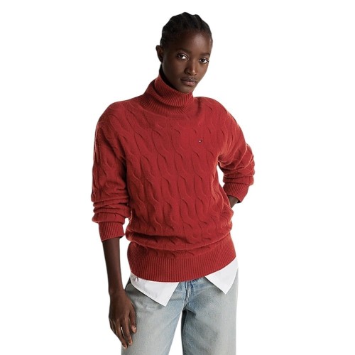 Γυναικείο Πουλόβερ Μπορντό WW0WW43102-XNN Tommy Hilfiger