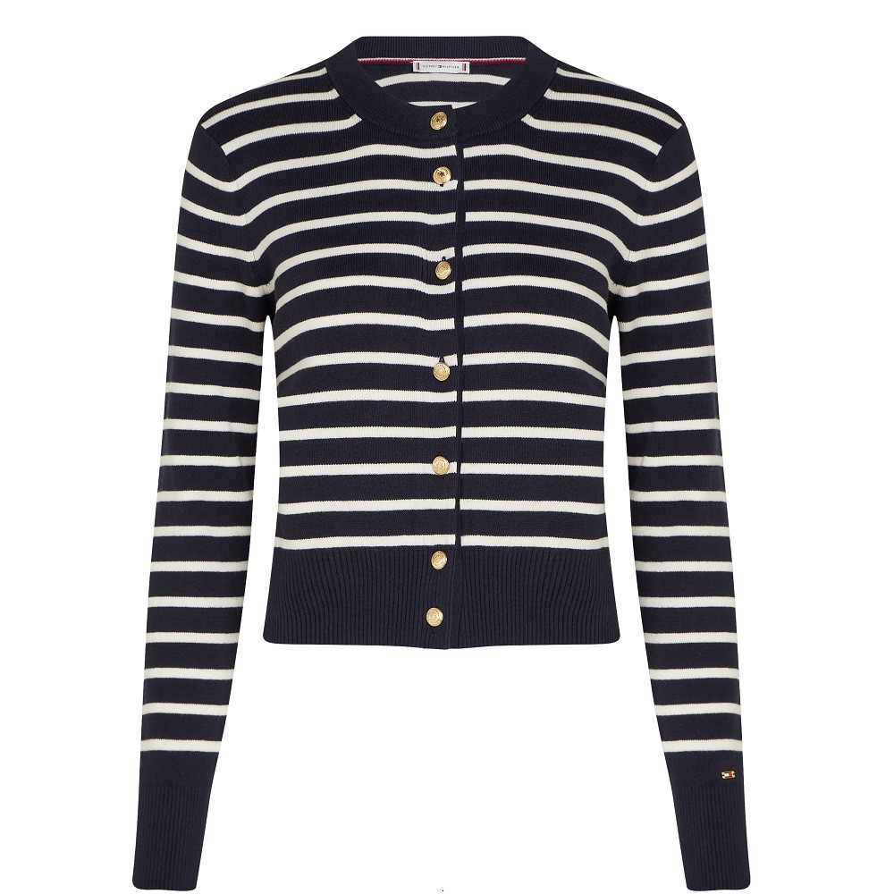 TOMMY HILFIGER</br>Γυναικεία Ζακέτα Μπλε/Λευκό WW0WW43148-DAA Tommy Hilfiger TOMMY HILFIGER</br>Γυναικεία Ζακέτα Μπλε/Λευκό WW0WW43148-DAA Tommy Hilfiger