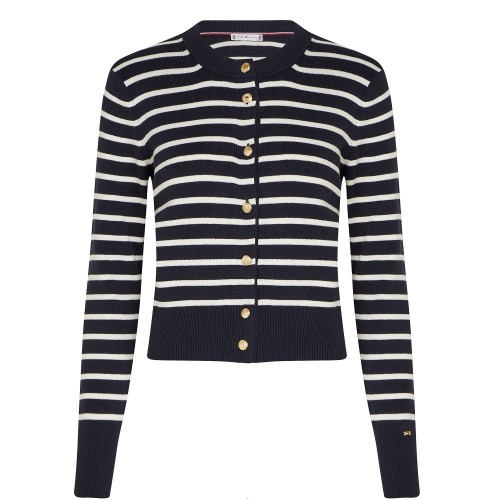 Γυναικεία Ζακέτα Μπλε/Λευκό WW0WW43148-DAA Tommy Hilfiger Γυναικεία Ζακέτα Μπλε/Λευκό WW0WW43148-DAA Tommy Hilfiger