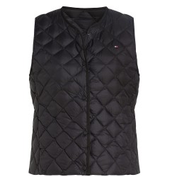 Γυναικείο Αμάνικο Μπουφάν Μαύρο WW0WW43214-BDS Tommy Hilfiger