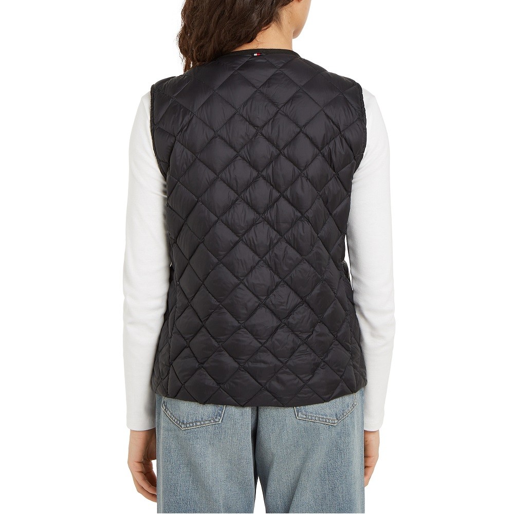 TOMMY HILFIGER</br>Γυναικείο Αμάνικο Μπουφάν Μαύρο WW0WW43214-BDS Tommy Hilfiger TOMMY HILFIGER</br>Γυναικείο Αμάνικο Μπουφάν Μαύρο WW0WW43214-BDS Tommy Hilfiger