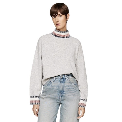 Γυναικείο Πουλόβερ Γκρι WW0WW43239-PKH Tommy Hilfiger