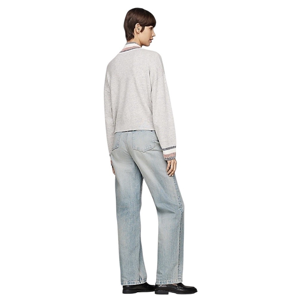 TOMMY HILFIGER</br>Γυναικείο Πουλόβερ Γκρι WW0WW43239-PKH Tommy Hilfiger TOMMY HILFIGER</br>Γυναικείο Πουλόβερ Γκρι WW0WW43239-PKH Tommy Hilfiger