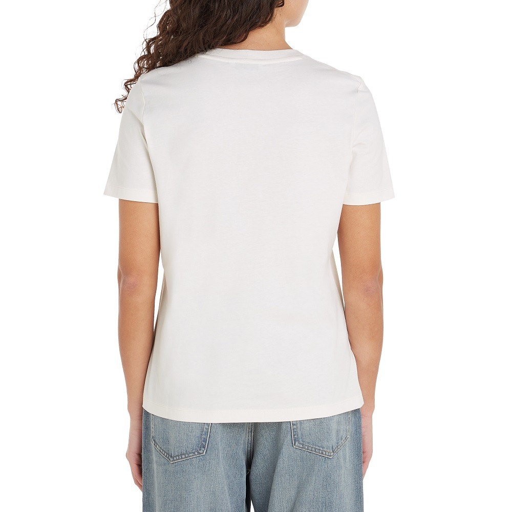 TOMMY HILFIGER</br>Γυναικείο T-shirt Εκρού WW0WW43502-YBH Tommy Hilfiger TOMMY HILFIGER</br>Γυναικείο T-shirt Εκρού WW0WW43502-YBH Tommy Hilfiger
