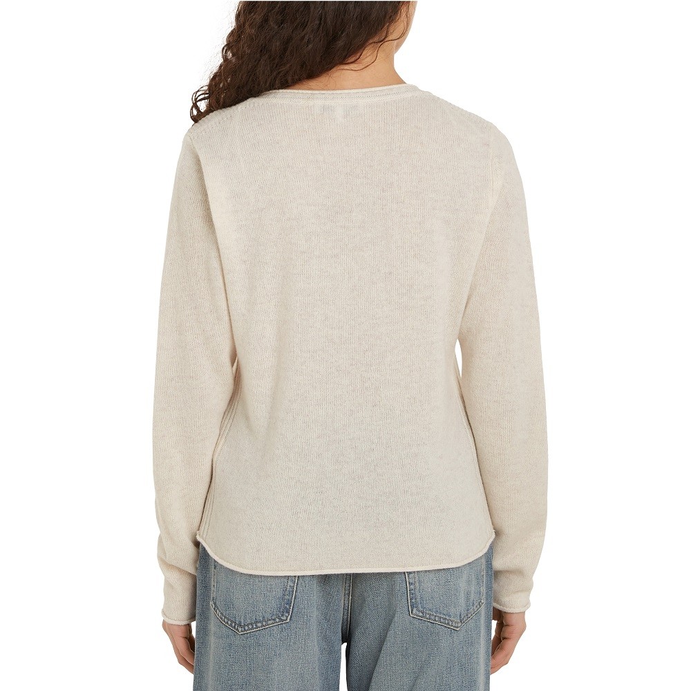 TOMMY HILFIGER</br>Γυναικείο Πουλόβερ Εκρού WW0WW43505-0LF Tommy Hilfiger TOMMY HILFIGER</br>Γυναικείο Πουλόβερ Εκρού WW0WW43505-0LF Tommy Hilfiger