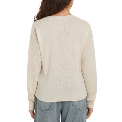 Γυναικείο Πουλόβερ Εκρού WW0WW43505-0LF Tommy Hilfiger