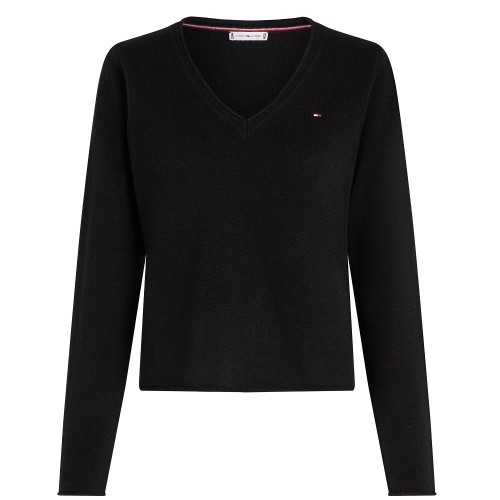 Γυναικείο Πουλόβερ Μαύρο WW0WW43505-BDS Tommy Hilfiger