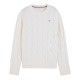 TOMMY HILFIGER</br>Tommy Hilfiger Soft Wool Cable C-nk WW0WW43586-Z00 Γυναικείο Πουλόβερ Εκρού TOMMY HILFIGER</br>Tommy Hilfiger Soft Wool Cable C-nk WW0WW43586-Z00 Γυναικείο Πουλόβερ Εκρού