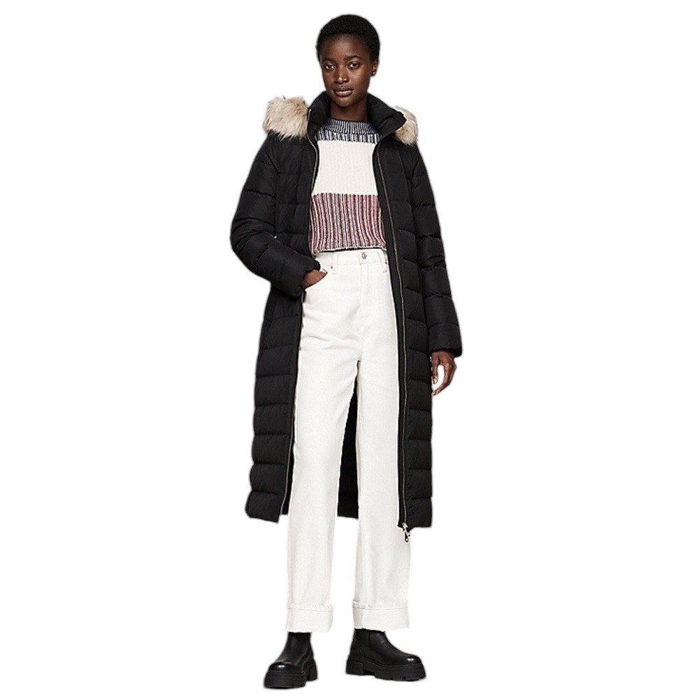 TOMMY HILFIGER</br>Γυναικείο Μπουφάν Μαύρο Αδιάβροχο WW0WW43601-BDS Tommy Hilfiger