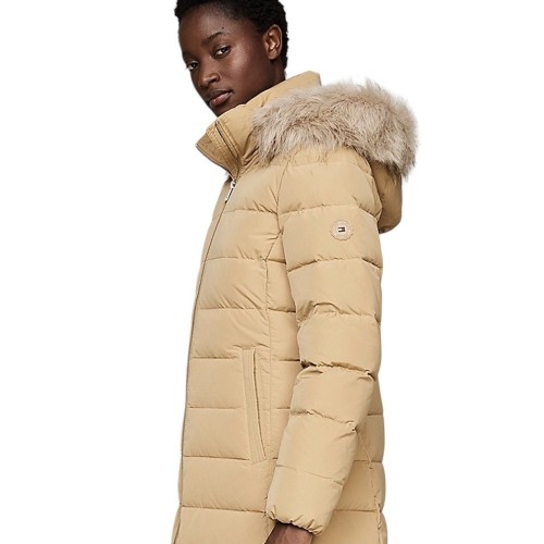 Γυναικείο Μπουφάν Μπεζ Αδιάβροχο WW0WW43601-RBL Tommy Hilfiger Γυναικείο Μπουφάν Μπεζ Αδιάβροχο WW0WW43601-RBL Tommy Hilfiger